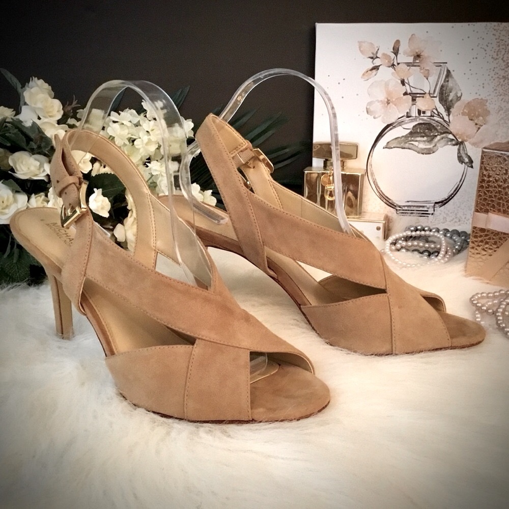 MICHAEL Michael Kors ‘Becky’ Suede Stiletto Dress Sandals